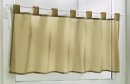 Scheibengardine mit Schlaufen, Farbe Braun, Design Uni, in verschiedenen Größen HxB 30x90 cm