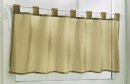 Scheibengardine mit Schlaufen, Farbe Braun, Design Uni, in verschiedenen Größen HxB 30x90 cm