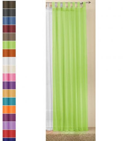 -61000-Schlaufenschal Voile, transparent -61000-