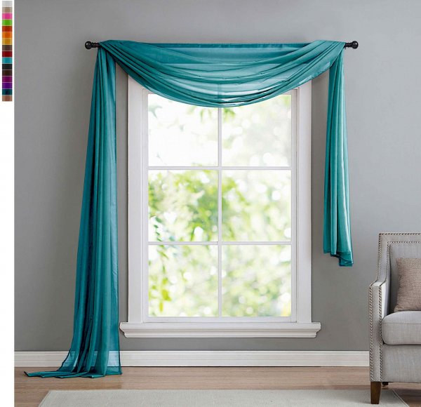 -560-Voile Querbehang, Freihanddeko -560-