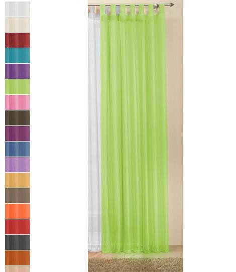 -61175-Schlaufenschal Voile, transparent, Höhen 175 ,225 ,245 ,280 cm -61175-