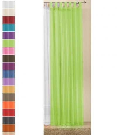 -61175-Schlaufenschal Voile, transparent, Höhen 175...