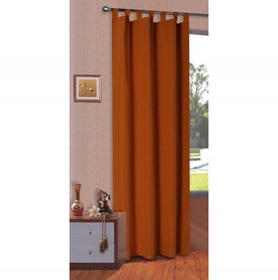 -20400-Vorhang Blickdicht Schlaufenschal aus Microsatin, matt, Kräuselband -20400-