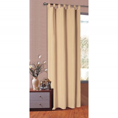 -20400-Vorhang Blickdicht Schlaufenschal aus Microsatin, matt, Kräuselband -20400-