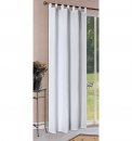 -20400-Vorhang Blickdicht Schlaufenschal aus Microsatin, matt, Kräuselband -20400-