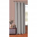 -20400-Vorhang Blickdicht Schlaufenschal aus Microsatin, matt, Kräuselband -20400-