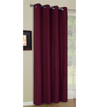 -20405-Vorhang Blickdicht Schal mit Ösen aus Microsatin, matt -20405-