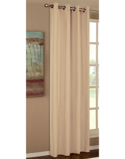-20405-Vorhang Blickdicht Schal mit Ösen aus Microsatin, matt -20405-
