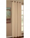 -20405-Vorhang Blickdicht Schal mit Ösen aus Microsatin, matt -20405-