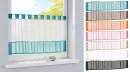 -610700-Scheibengardine Voile Gardine Schlaufen mit Bordüre 50 x 160 cm (HxB) -610700-