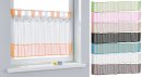 -610710-Scheibengardine Voile Gardine Ösen mit Bordüre 50 x 160 cm (HxB) -610710-