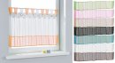 -610710-Scheibengardine Voile Gardine Ösen mit Bordüre 50 x 160 cm (HxB) -610710-