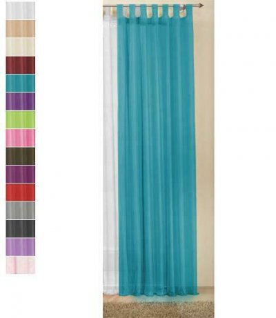 -611750-Schlaufenschal Gardine Voile transparent Schal...