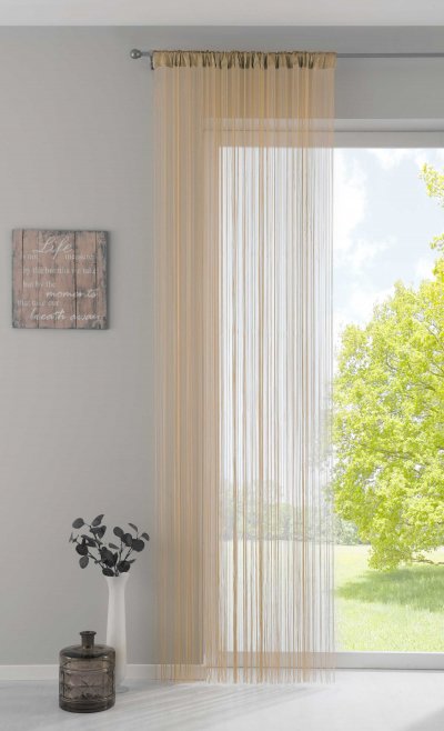 -20303- Sand 250x145 Fadengardine, Tunneldurchzug -20303-