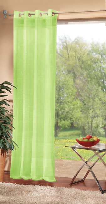 -20332- Apfelgrün HxB 245x140 cm Voile Ösen...