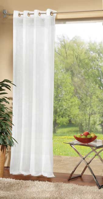 -20332- Weiß HxB 245x140 cm Voile Ösen Schal...