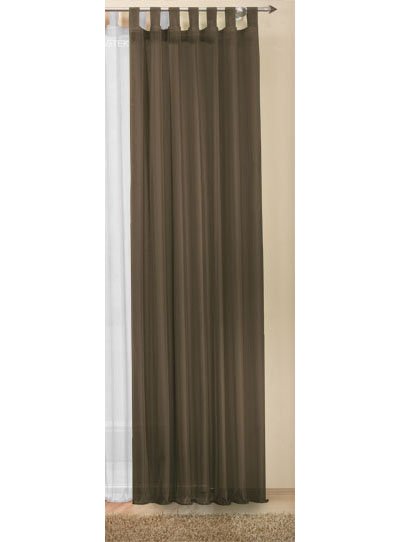 -61000- Braun 245x140 Schlaufenschal Voile, transparent...