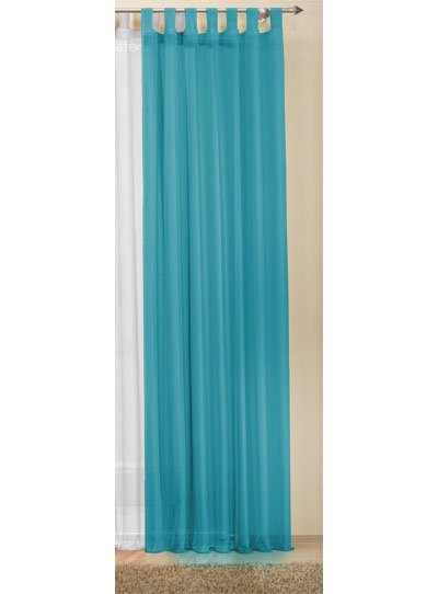 -61000- Türkis 245x140 Schlaufenschal Voile,...