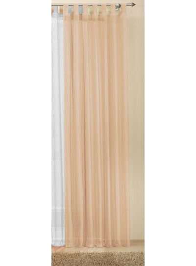 -61000- Sand 245x140 Schlaufenschal Voile, transparent -61000-