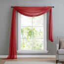 -560- Bordeaux 140x600 Voile Querbehang, Freihanddeko -560-