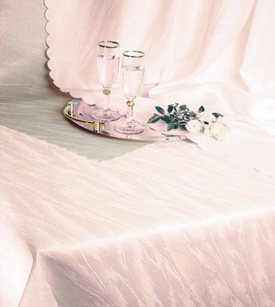-181-  Creme-130x180 YASMIN Jacquard Damast Tischdecke