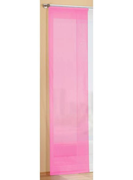 -85589- Rosa 245x60 Flächenvorhang Schiebegardine mit Zubehör -85589-