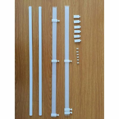 -85589- Rosa 245x60 Flächenvorhang Schiebegardine mit Zubehör -85589-