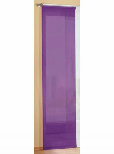 -85589- Lila 245x60 Flächenvorhang Schiebegardine mit Zubehör -85589-