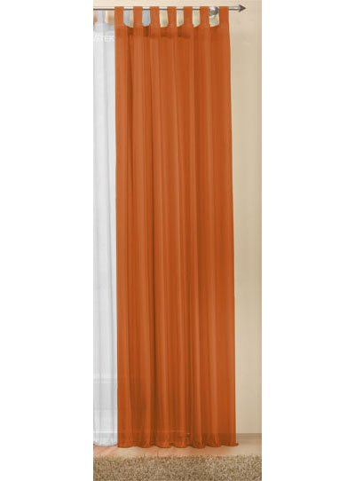 -61175- Terrakotta 245x140 Schlaufenschal Voile,...
