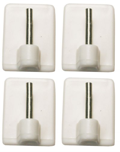 -121-  Weiß- Klebeplatten für Vitragestangen,...