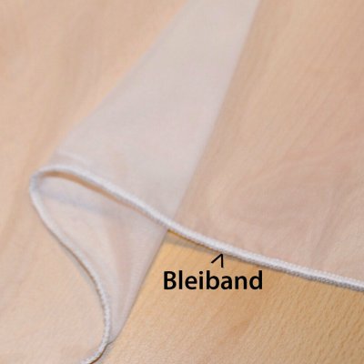 -610011- Weiß 120x300 Gardinen Store Voile mit Kräuselband -610011-