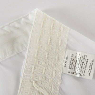 -610011- Weiß 145x450 Gardinen Store Voile mit Kräuselband -610011-