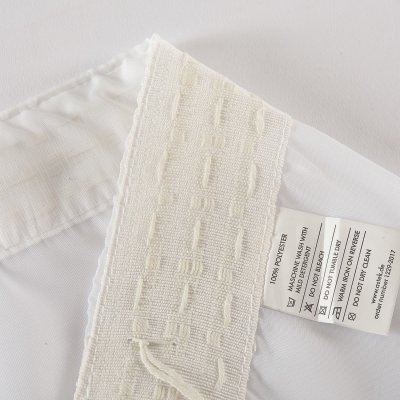 -610011- Weiß 160x450 Gardinen Store Voile mit Kräuselband -610011-