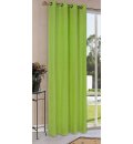 -20405- Apfelgrün HxB 225x140 Vorhang Blickdicht Schal mit Ösen aus Microsatin, matt -20405-