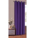 -20405- Lila HxB 175x140 Vorhang Blickdicht Schal mit Ösen aus Microsatin, matt -20405-