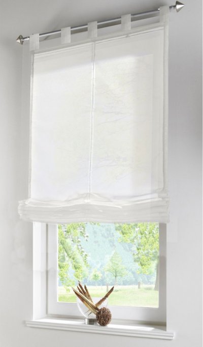 -610070- Creme 170X80 (HXB) Raffrollo transparent UNI aus...