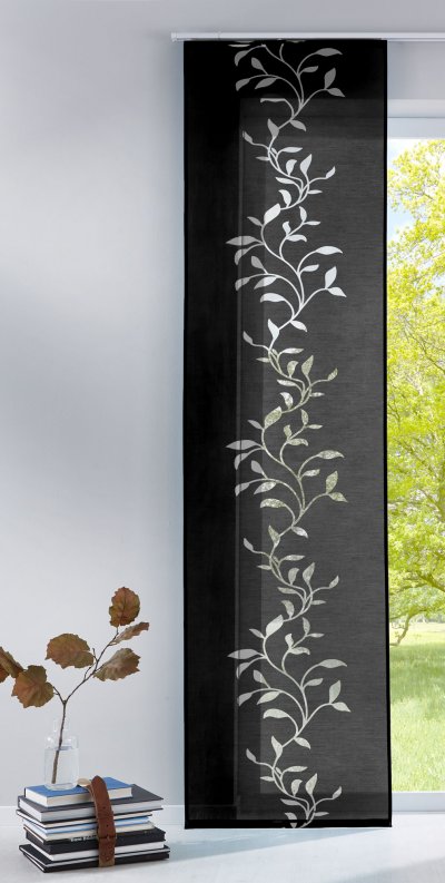-85611-  Schwarz-245x60 (HxB) Flächenvorhang...
