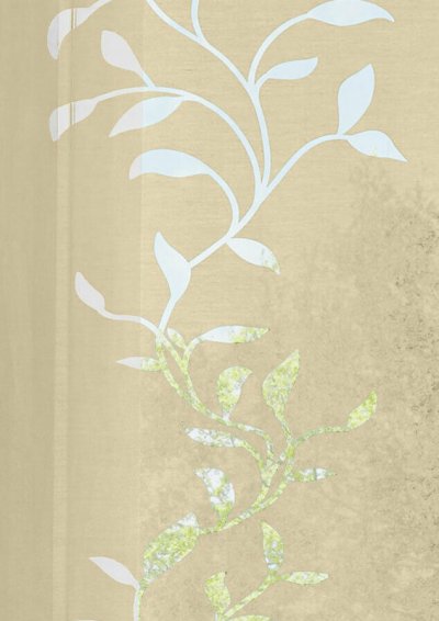 -85611-  Sand-245x60 (HxB) Flächenvorhang Schiebegardine Ausbrenner Tendril