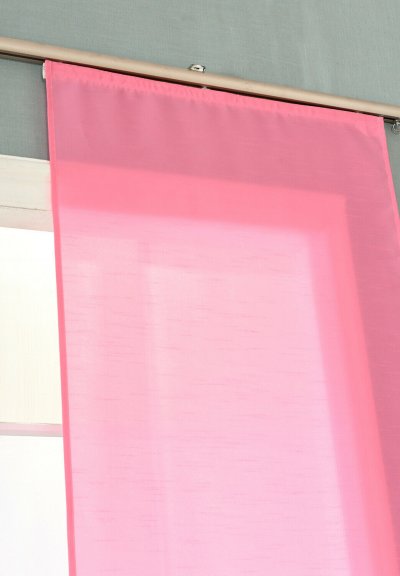 -85620- Pink 245x60 Schiebegardine Flächenvorhang Wildseide Optik Vorhang  cm -85620-
