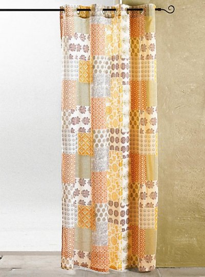 Dekoschal, mit Ösen, Farbe Bunt, Design Patchwork...