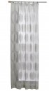 Gardine, Jacquardgewebe, Raschelspitze, Farbe Grau, Design Baumscheiben, Transparent,  in verschiedenen Größen und Variationen erhältlich