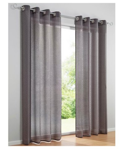 Dekostore, halbtransparent mit Wellenmotiv, ,  ,