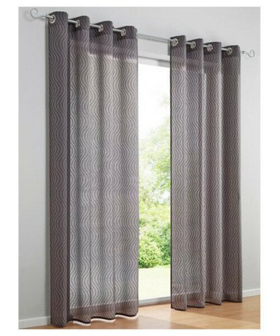 Dekostore, halbtransparent mit Wellenmotiv, ,  ,