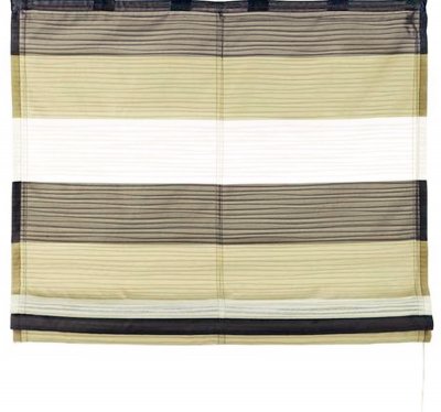 Raffrollo, mit Kräuselband, Farbe Stein, Design...
