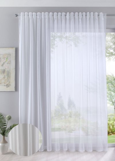 -61500-   Gardine Store Batist Cotton Look transparent