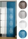 -165650-2er-Pack Schiebegardine Flächenvorhang Nantes Lasercut Wildseide Optik -165650-
