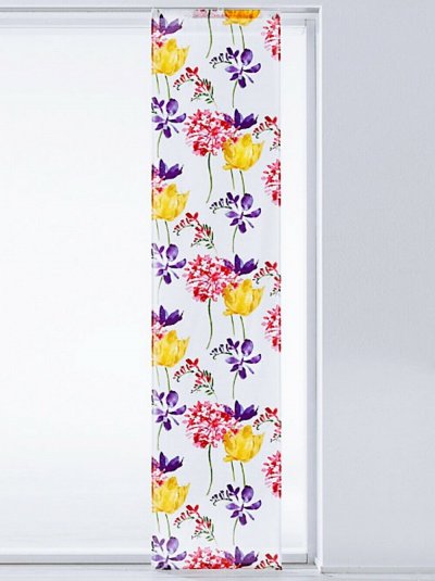 Schiebevorhang, mit Flauschband, Klettband, Farbe Bunt,...