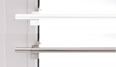 -130-   Vitragestange Klemmstange Pressfix Zylinder Metall
