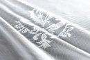 -13142-Bogenstore Jacquard Gardine Kräuselband Blumenmuster Store Barock -13142-