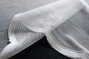 -13142-Bogenstore Jacquard Gardine Kräuselband Blumenmuster Store Barock -13142-